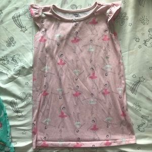 2/3T girls ballerina nightgown sleepwear, pink